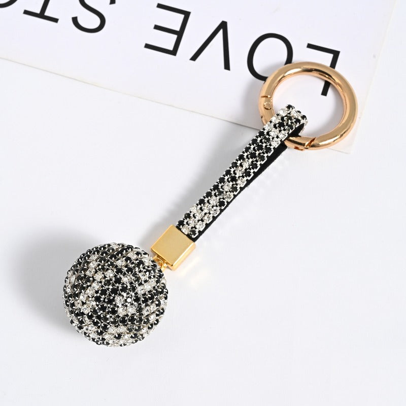 Wholesale Water Diamond Claw Chain Ball Backpack Pendant Car Keychains